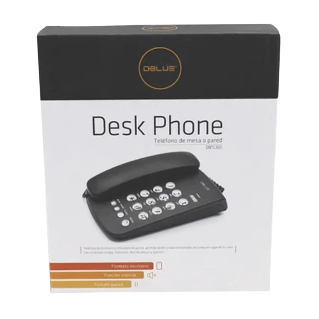 Tel�fono Fijo Dblue de Sobremesa o Pared con N�meros Grandes