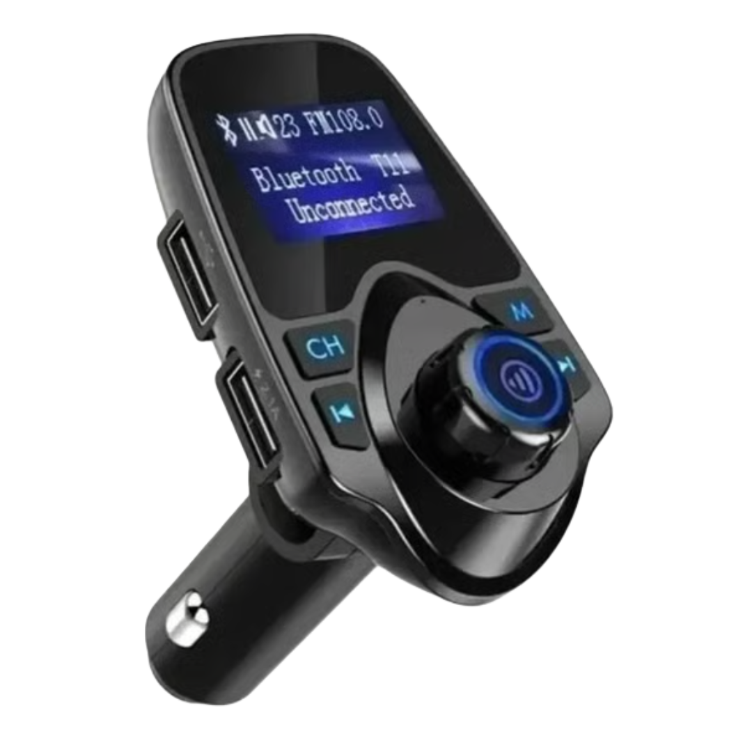 Transmisor FM Bluetooth Cargador Dual USB MP3